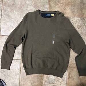 Ralph Lauren Men's Green Crewneck Sweater